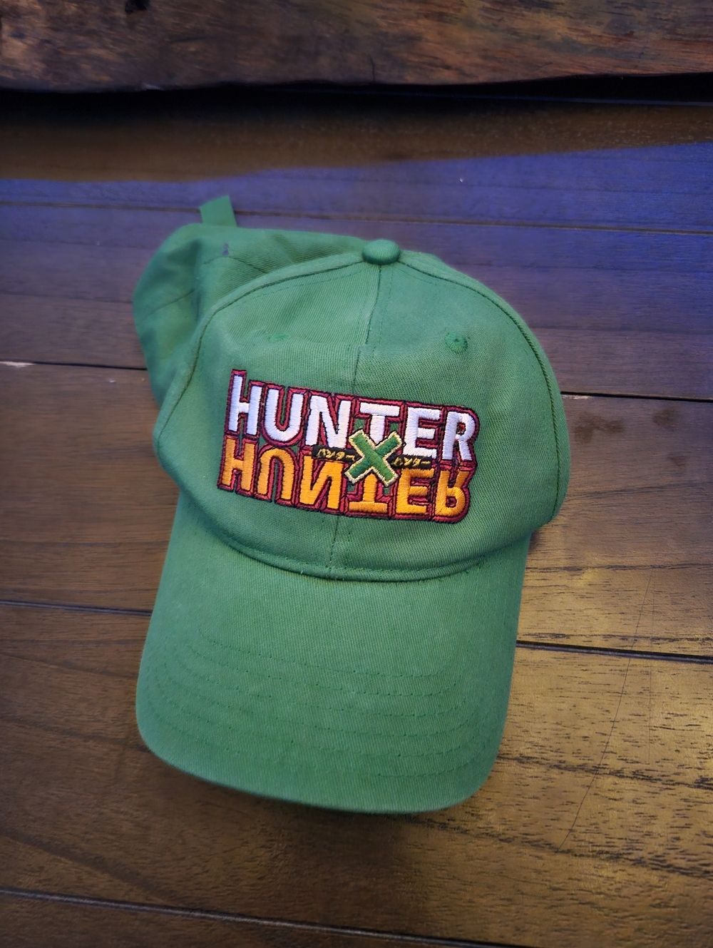 Hunter x Hunter Green Cap Hat Anime Manga  Vintage Style Bright EUC NWOT